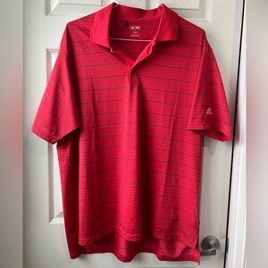 Adidas Athleisure Striped Collared Golf Shirt Mens XL